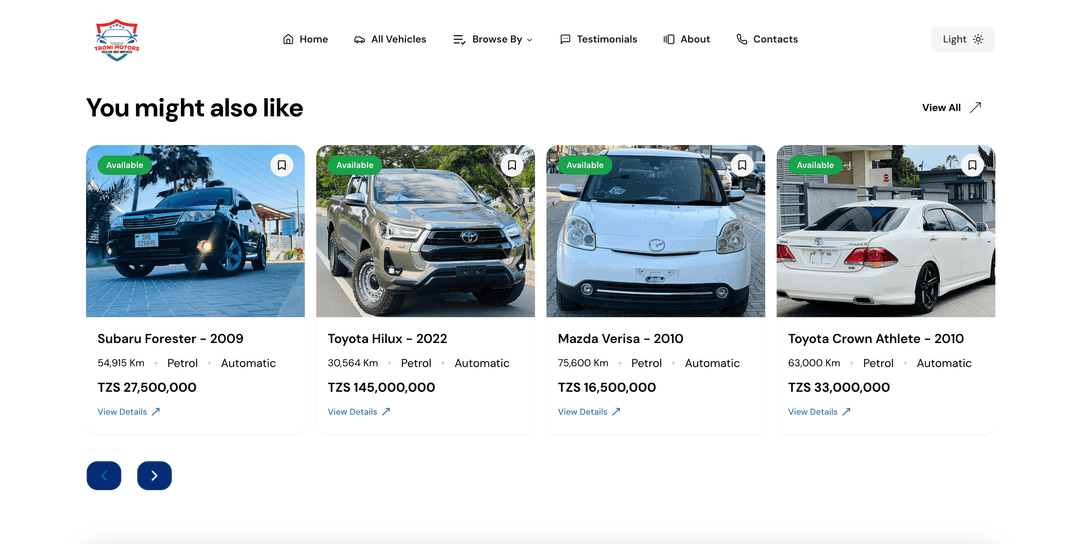 Troni Motors screenshot 2