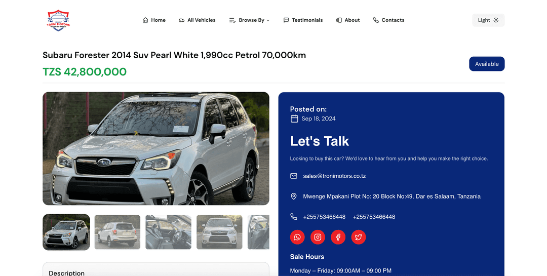 Troni Motors screenshot 3
